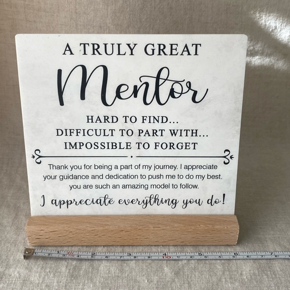 Mentor desk plaque - Picture 1 of 1